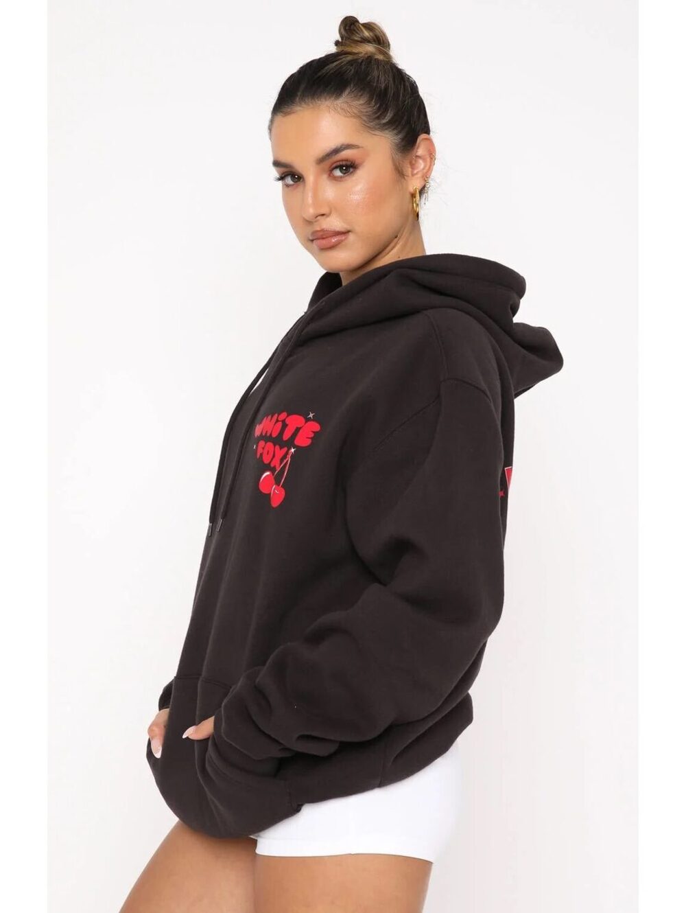 White Fox Don't Waste Time Hoodie Charcoal M/L